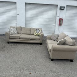 Grey Couch Set (Free Delivery)