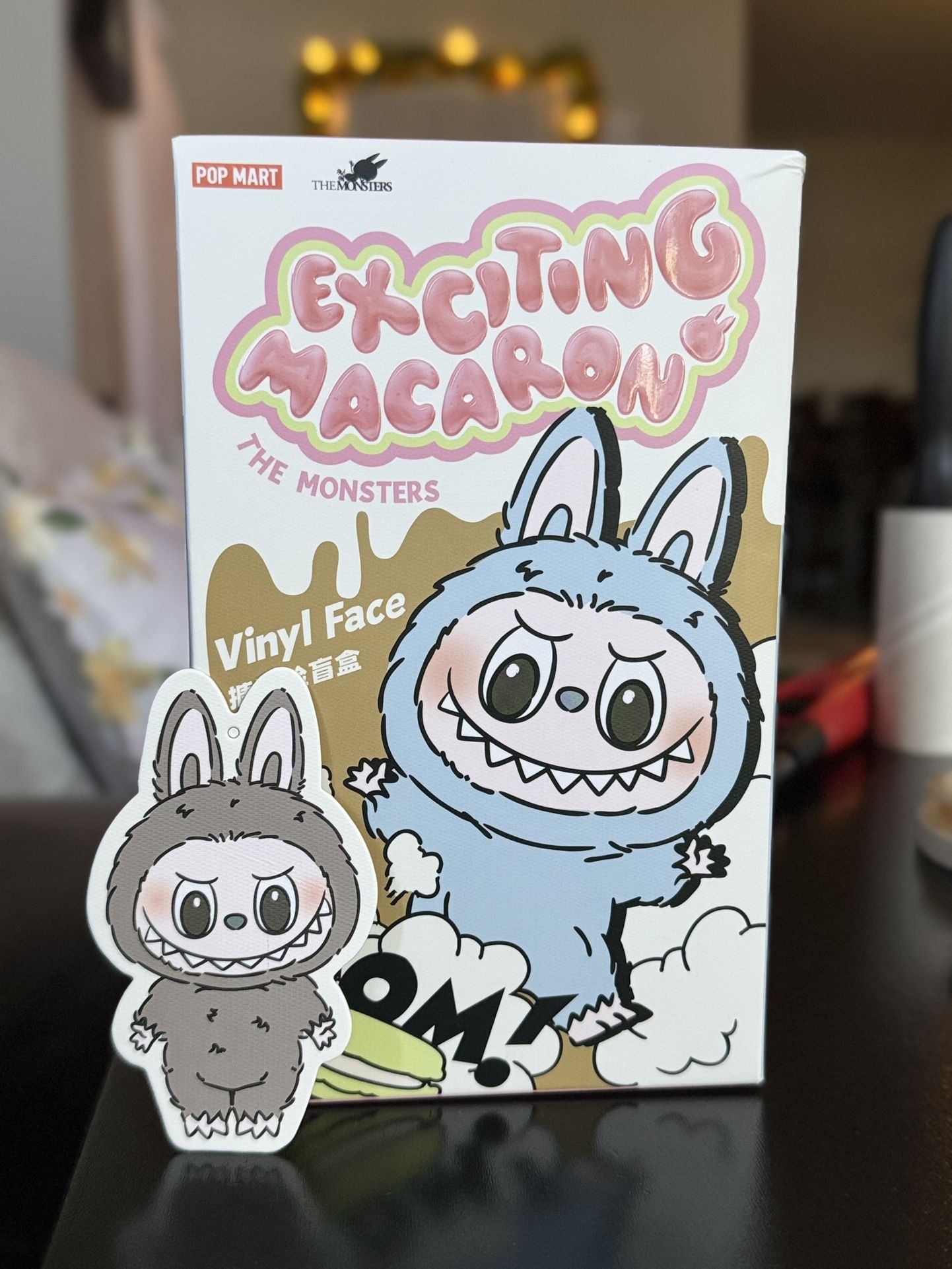 The Monsters Exciting Macaron Sesame Bean Vinyl Face Plush!
