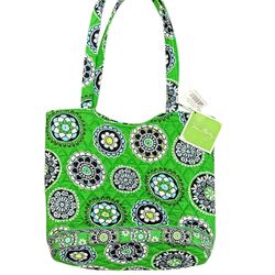 Vera Bradley Purse Cupcakes Green Quilted NWT  Shoulder Bag 2009 Retired