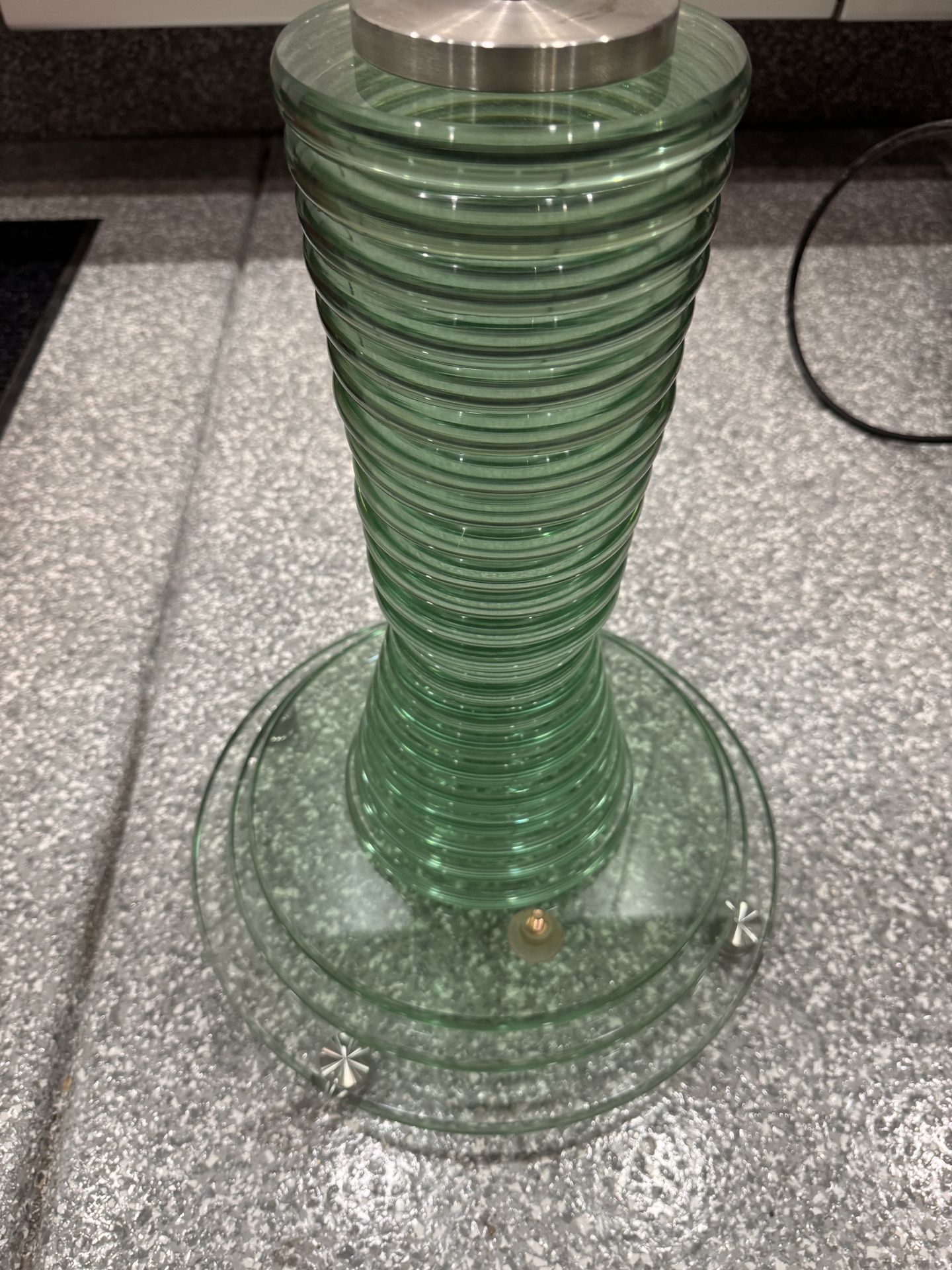 2 Glass Coffee Table Bases Sold Together