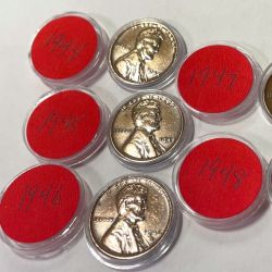 Lincoln Pennies Lot of 5/ 1(contact info removed) 1(contact info removed) 1948  / U.S. PENNY GROUP