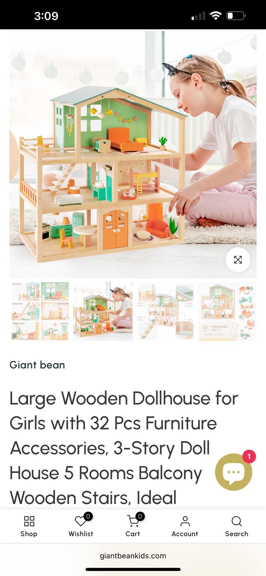 Giant Bear Modern Candy Dollhouse