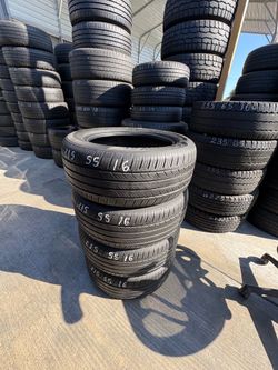 215/55r16 Used Hanook Tires In Good Shape