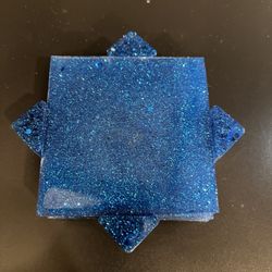 3 Inch Resin Coaster With Holder