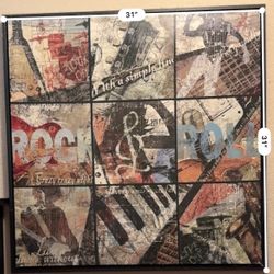 Rock N Roll Canvas Art