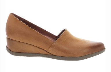 Dansko Shanda Luggage Waterproof Leather Wedge Heels 40 Womens 9.5-10 Brown