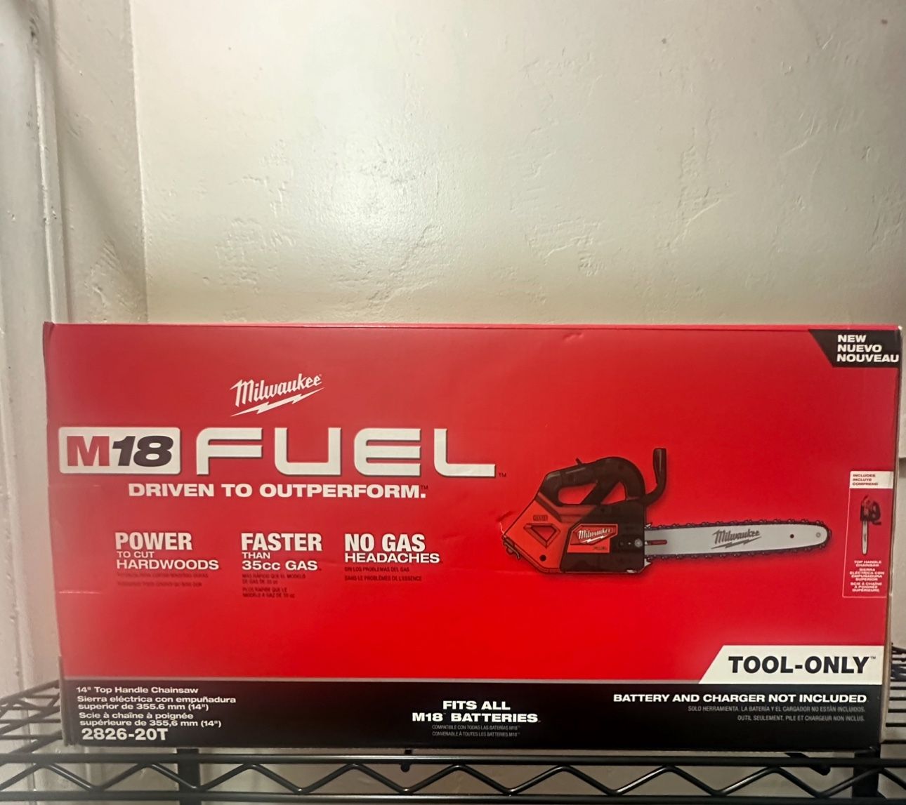 Milwaukee M18 FUEL 14" Top Handle Chainsaw 2826-20T (Tool-Only)