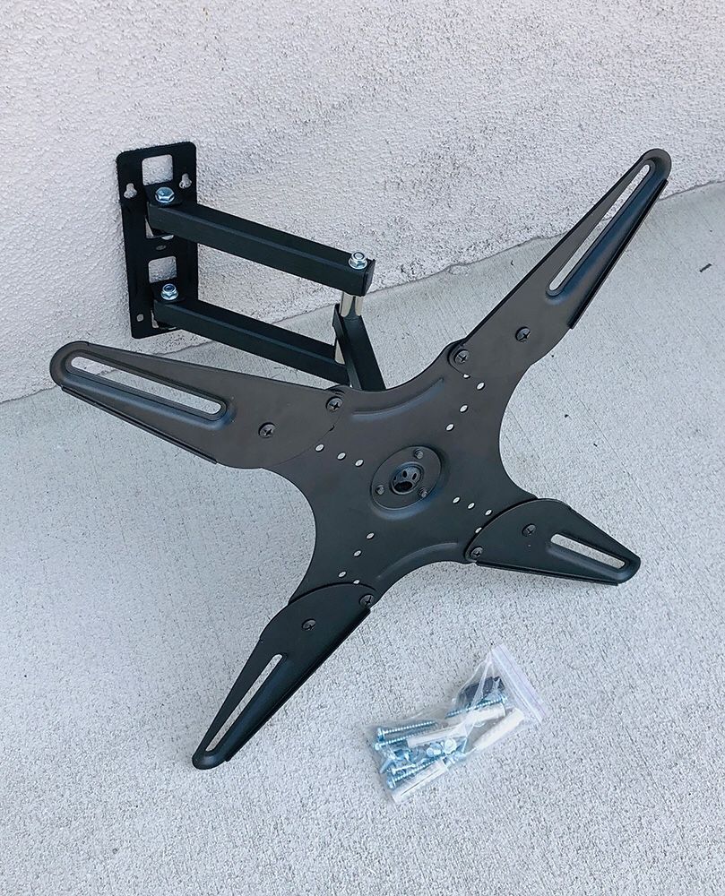 New $12 Full Motion 17”-42” TV Wall Mount Bracket Swivel Max Weight 45lbs, VESA 100-400mm