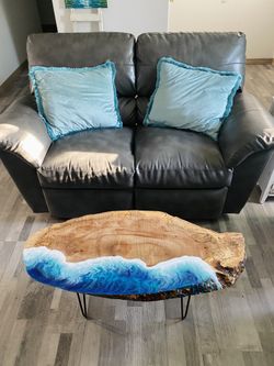 Ocean Epoxy Resin Coffee Tables, End Tables, Charcuterie Boards/Trays