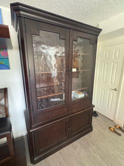 Wooden Curio Cabinet