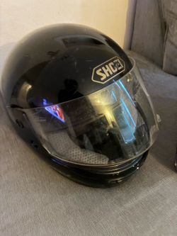2 motorcycle helmets