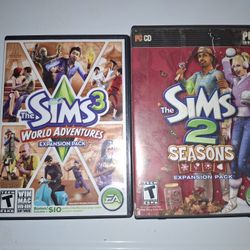 Sims 2 Seasons & Sims 3 World Adventure 