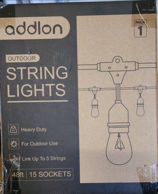 Brand new adlin outdoor string lights