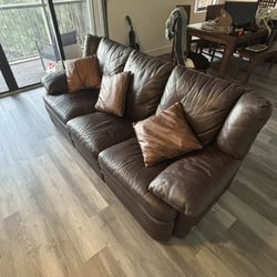 Natuzzi Recliner Leather Sofa