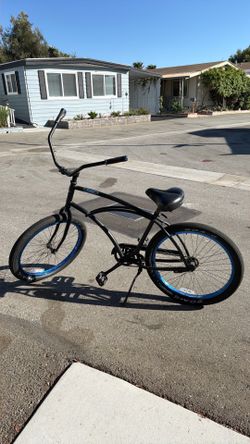 Flat Black 3 G’s Beach Cruiser 26 inch