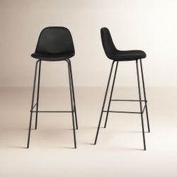 Vegan Leather Bar & Counter Stool Set