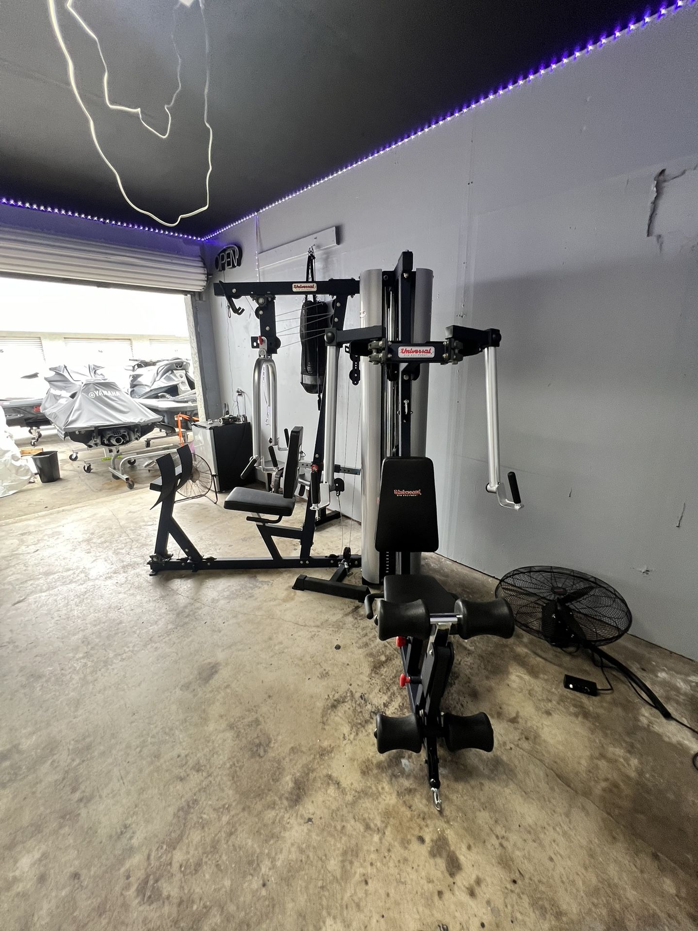 Universal equipment multi gym (system & attachments) gym sell out
