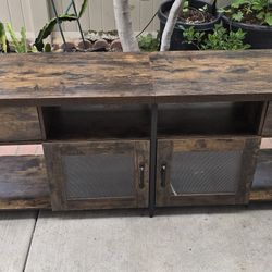 71" Farmhouse Entertainment Center TV Stand, Fits TVs up to 80"