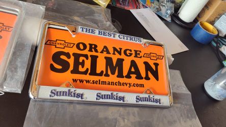 Vintage license Plate Frames