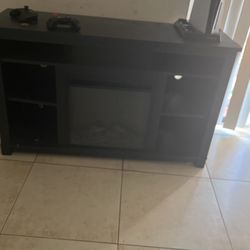 Tv Stand With Fire Place