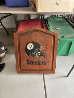 Steelers Dart Board Cabinet