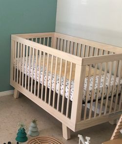 Babyletto Hudson 3-in-1 Convertible Baby Crib ,Washed Natural