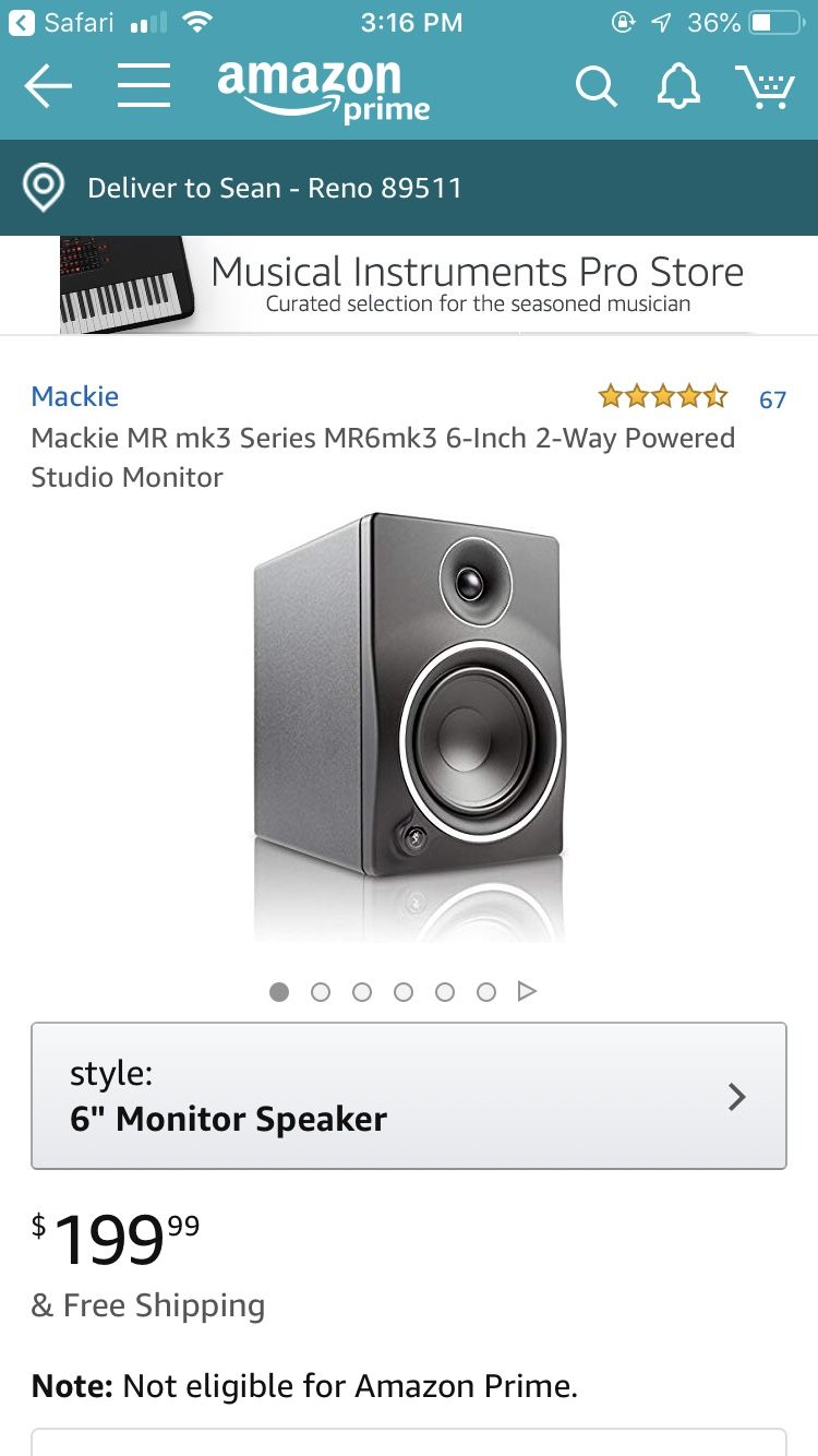 Mackie Mr mk3 series speaker