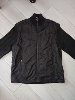 Mens Wool and Nylon Zipup