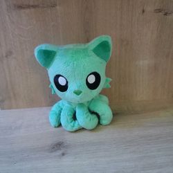 Small Plush Toy Tentacle Kitty "Seafoam Little One"
