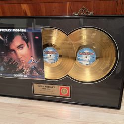 Elvis Presley 1954 To 1961 24kt gold plated records