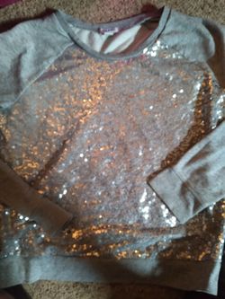 Old Navy Large Sequin Crewneck Sweatshjrt