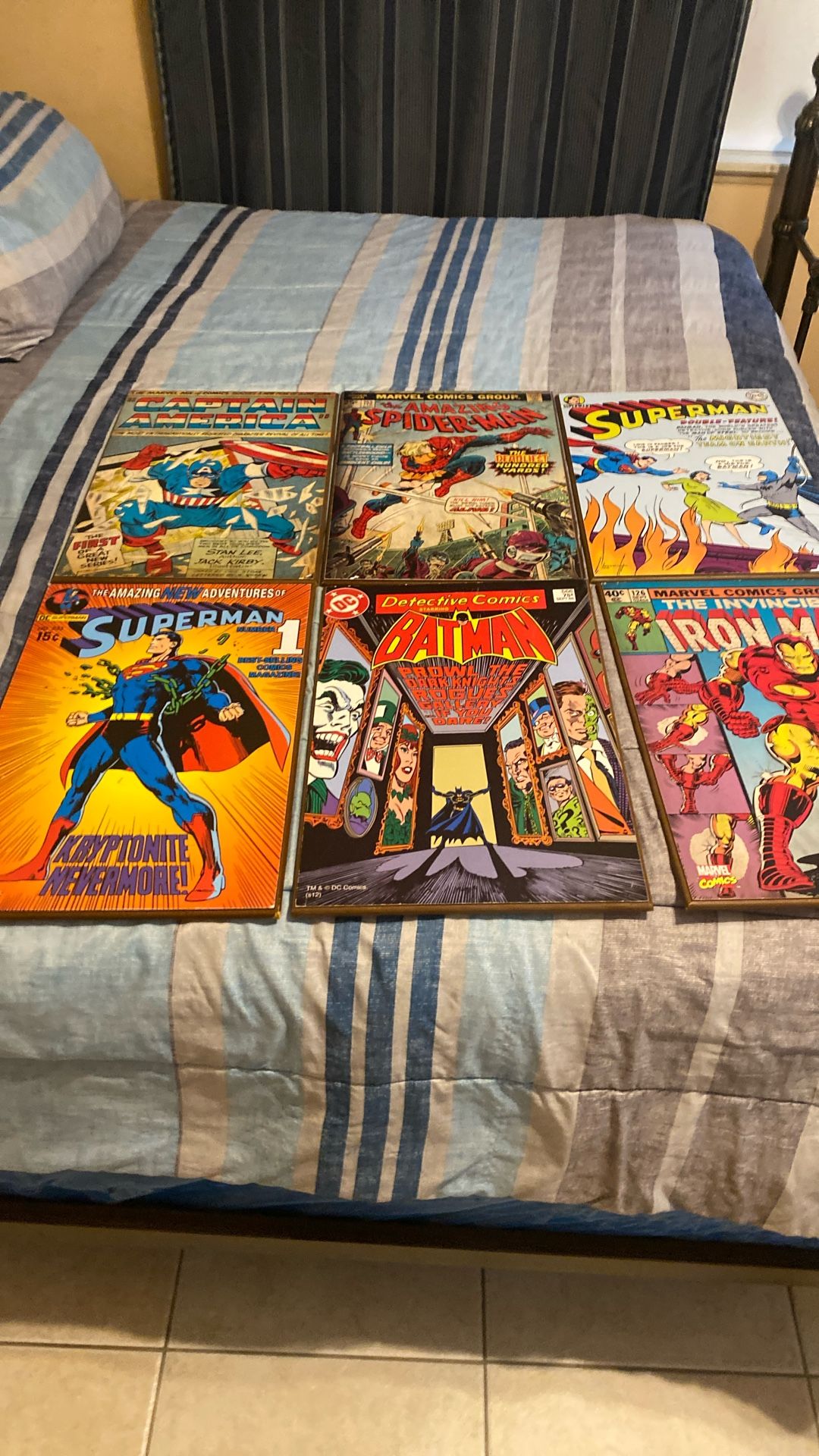 6 Marvel Comics Book 19x13