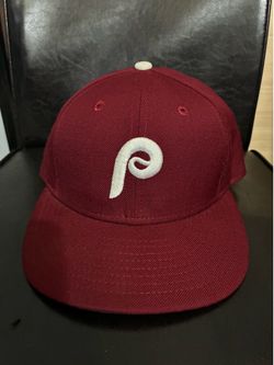 Philadelphia Phillies Maroon Green Brim New Era 59Fifty Fitted Size 7 1/8