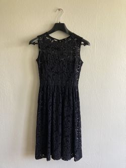 Prada Embroidered Black Dress