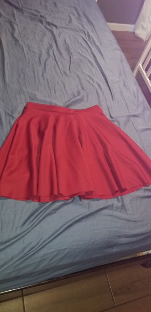 Red Or Burgundy Skirt 