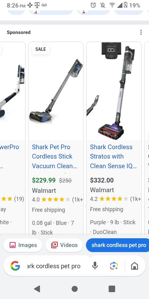 Shark Cordless Pet Pro Vacuum Cleaner