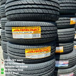 215/50/17 Arroyo New Set of Tires Installed and Balanced Set de Llantas Nuevas Instaladas y Balanceadas