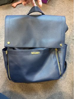 Modern midnight blue diaper bag