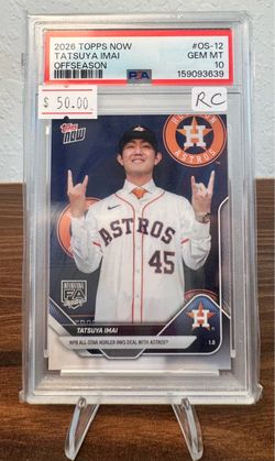 Tatsuya Imai Rookie card PSA 10 - Houston Astros