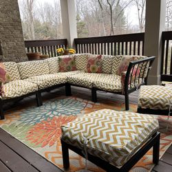 Outdoor Metal Sectional Set