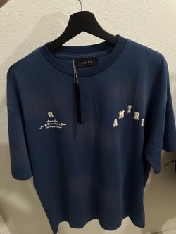 Amiri Navy Blue Varsity Logo T-Shirt