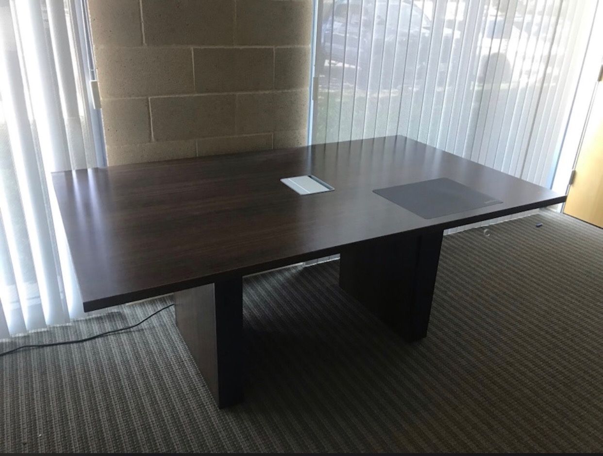 Conference table with outlet