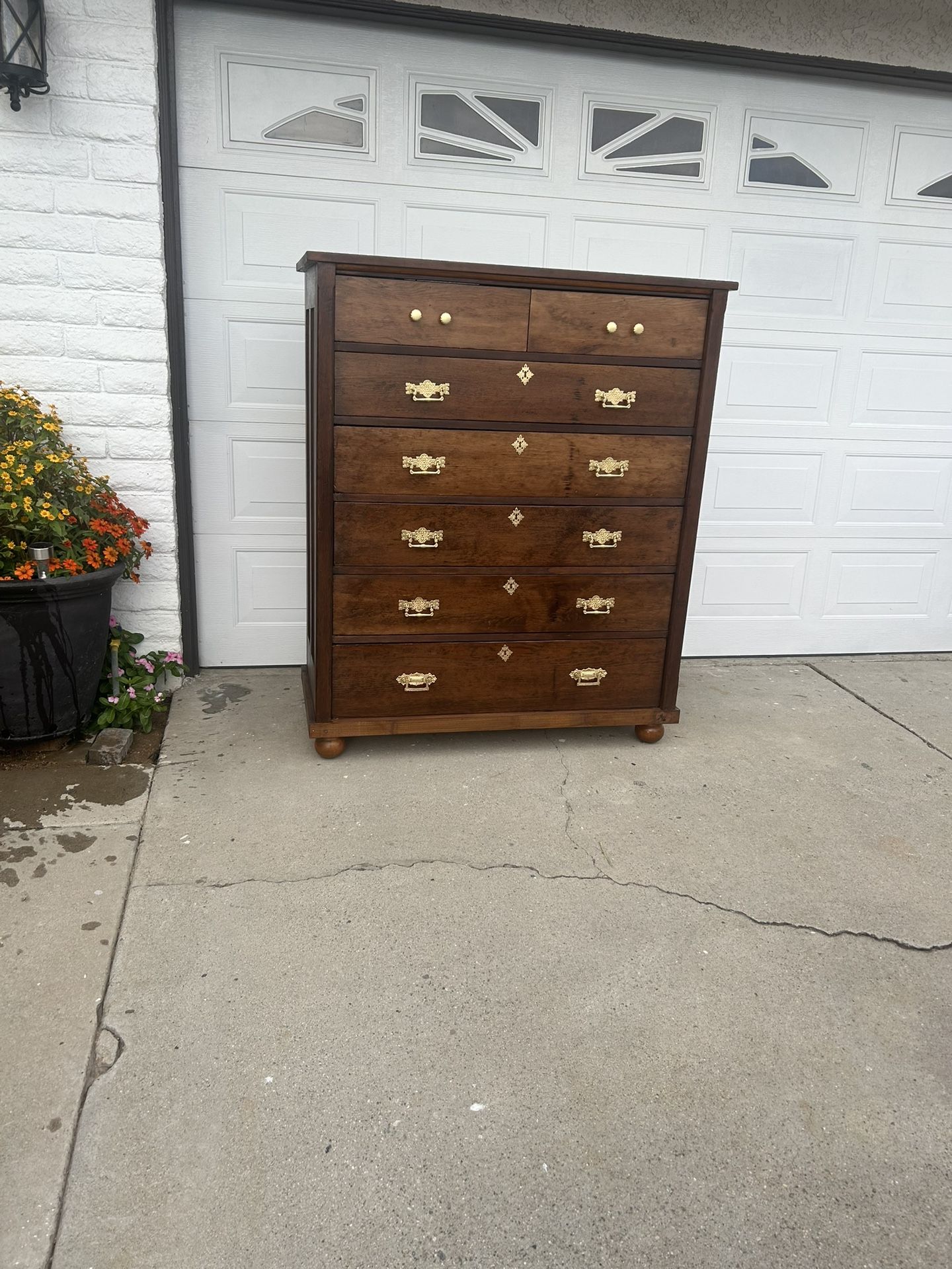 Tall Wood Dresser