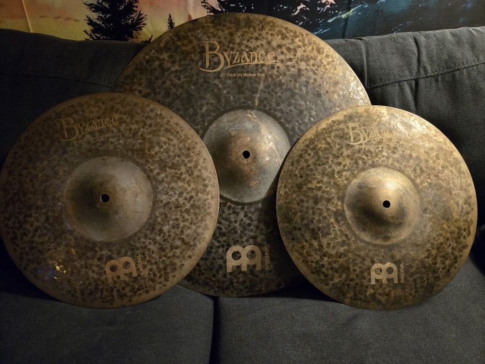 Meinl 20" Ride Cymbal And 14" Hi Hat Cymbals
