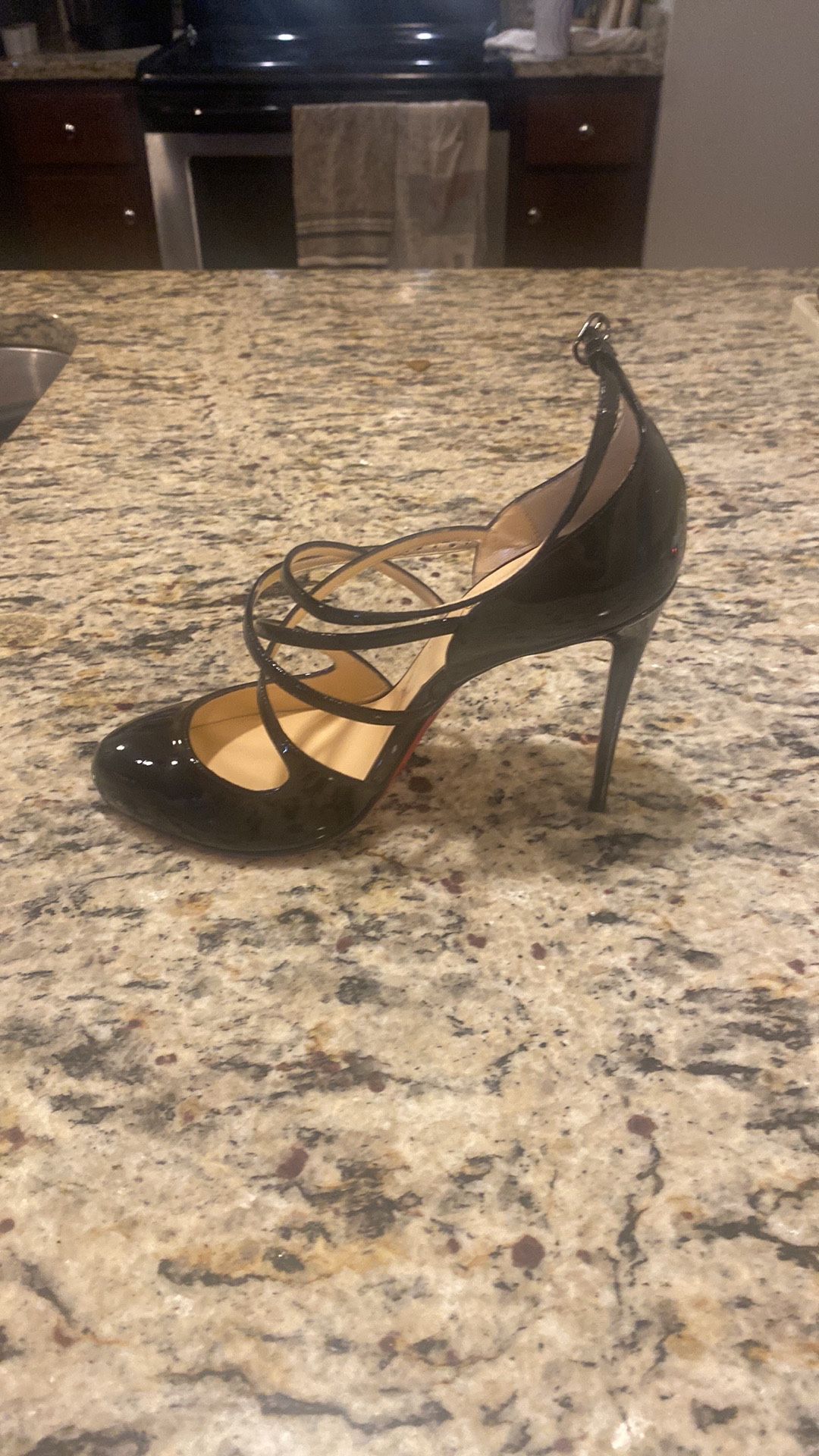 Louboutin Soustelissimo 100 Patent Black
