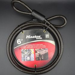 Master Lock  6-ft (1.8-m) Long x 0.38-in (10-mm) Diameter Looped End Cable

