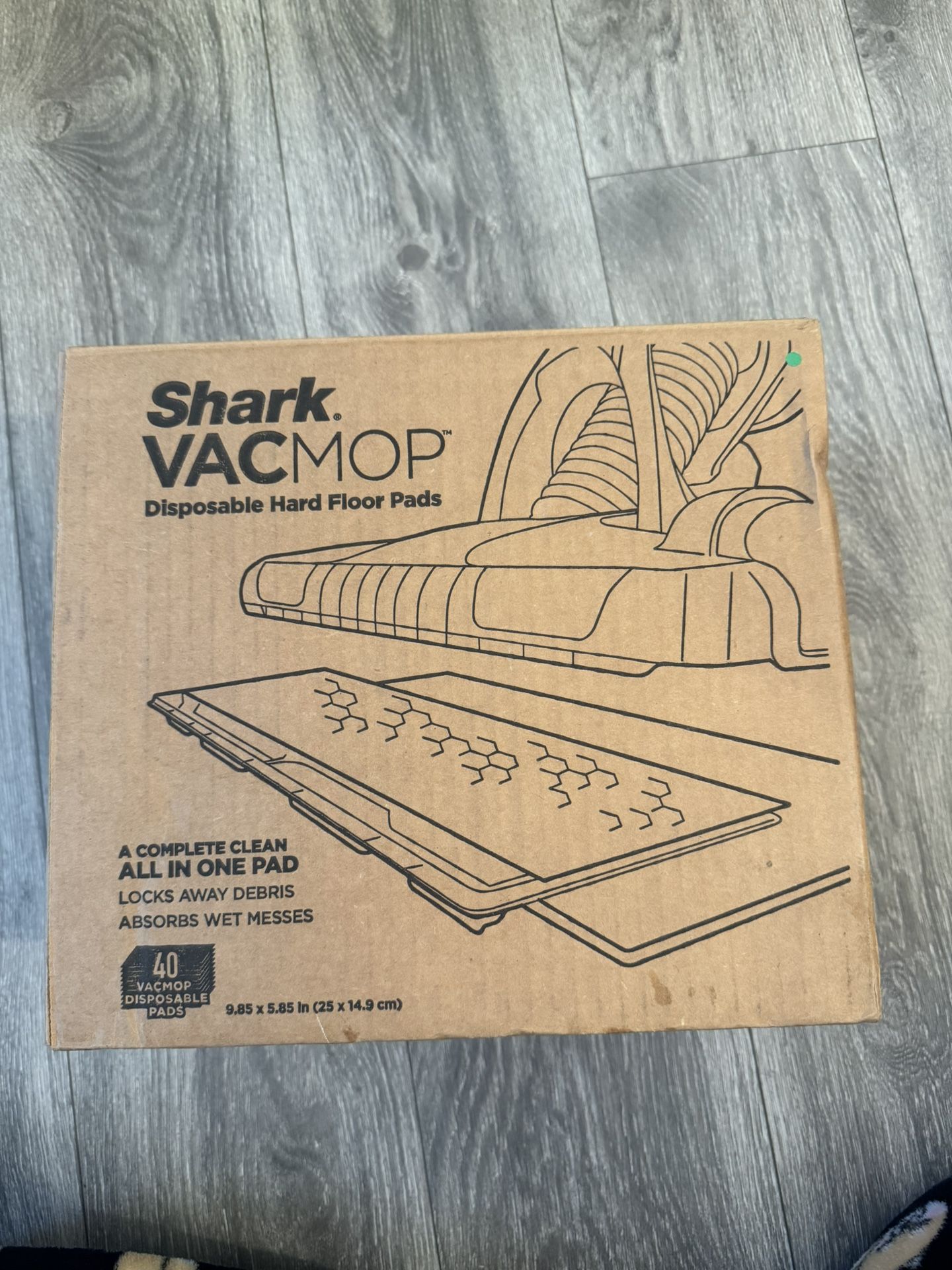 Shark VMP30 VACMOP Disposable Hard Floor Vacuum and Mop Pad Refills, 40 Count -