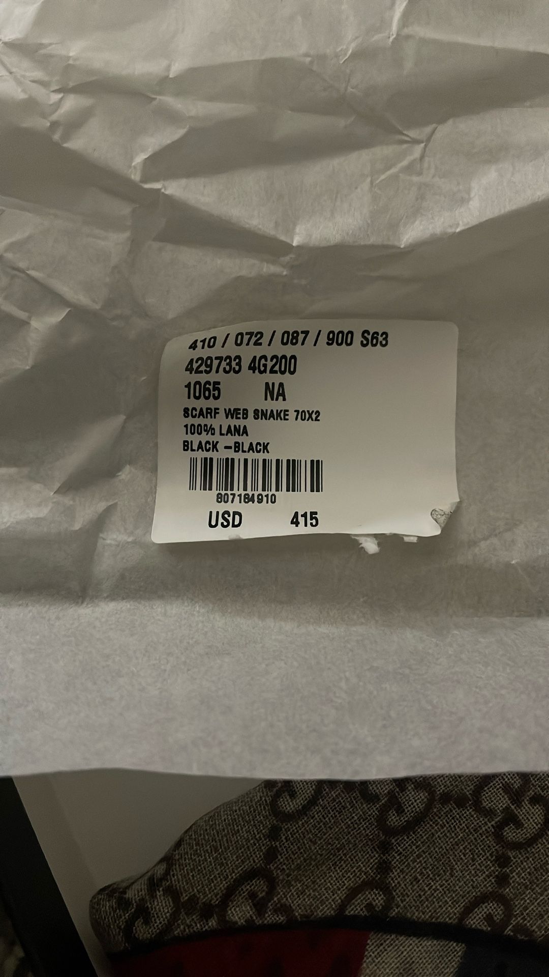 Real Gucci Scarf From LA OUTLET