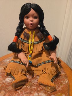 Native porcelain doll