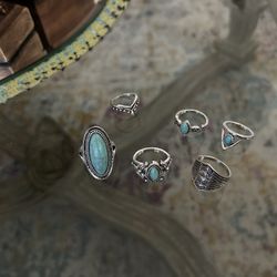  6  Rings, Not Silver New  $10 For 6 Rings 